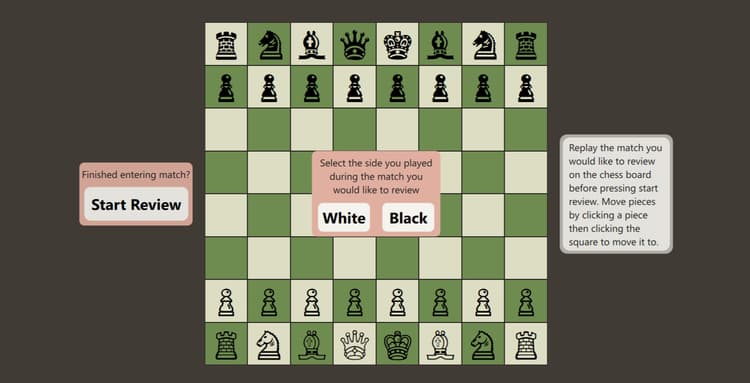Chess match reviewer (C++)